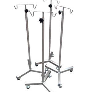 PORTA SUERO TRIPIE ACERO INOXIDABLE