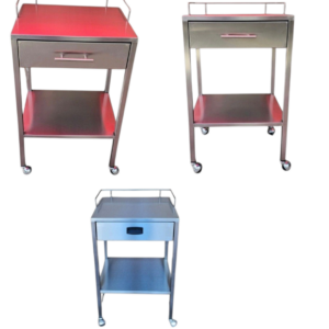 MESA PASTEUR CON CAJON 40*50*90 CM ACERO INOXIDABLE