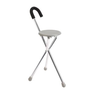 BASTON CON ASIENTO PLATA