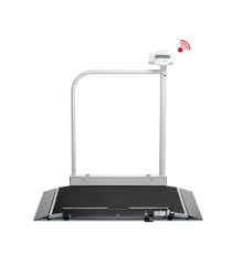 BASCULA PARA SILLA DE RUEDAS C / PASAMANOS Y RUEDAS DE TRANSPORTE