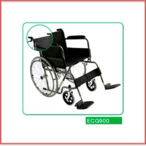 SILLA DE RUEDAS FABRICADA EN ACERO CROMADO DE ALTA RESISTENCIA