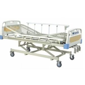 CAMA HOSPITALARIA MANUAL 3 MANIVELAS CON BASE SEMISOLIDA C3031-2