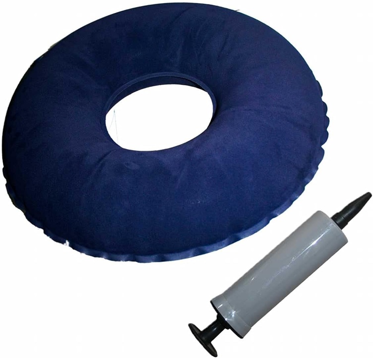 COJIN DE ASIENTO ANTI DECUBITUS REDONDO CON BOMBA PARA INFLADO ADS-R